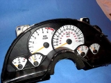1999-2002 Pontiac Firebird 120 mph V6 White Face Gauges
